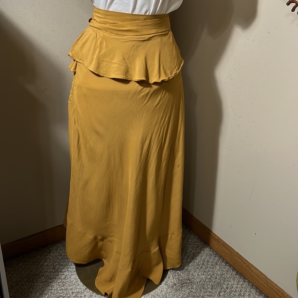 IRO Mustard Breathe Ruffle Skirt - Picture 11 of 12